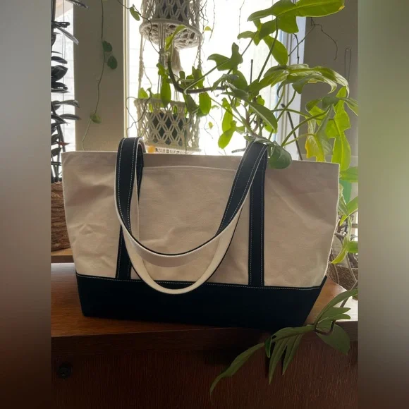 Baggu Medium Black Boat Tote - Picture 1 of 5